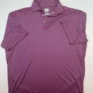 Taylorbyrd Purple Geometric Men's Polo Shirt